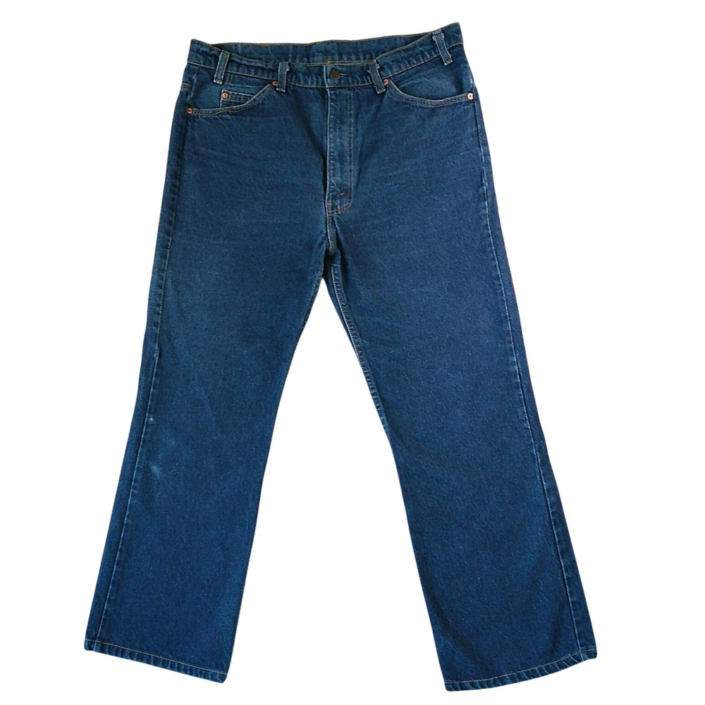Levi's 517 Bootcut Jeans Mens 38x31 Blue Vintage Orange Tab Made in USA 1992 - Picture 4 of 11
